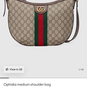Gucci Ophidia Beige and Brown Shoulder Bag